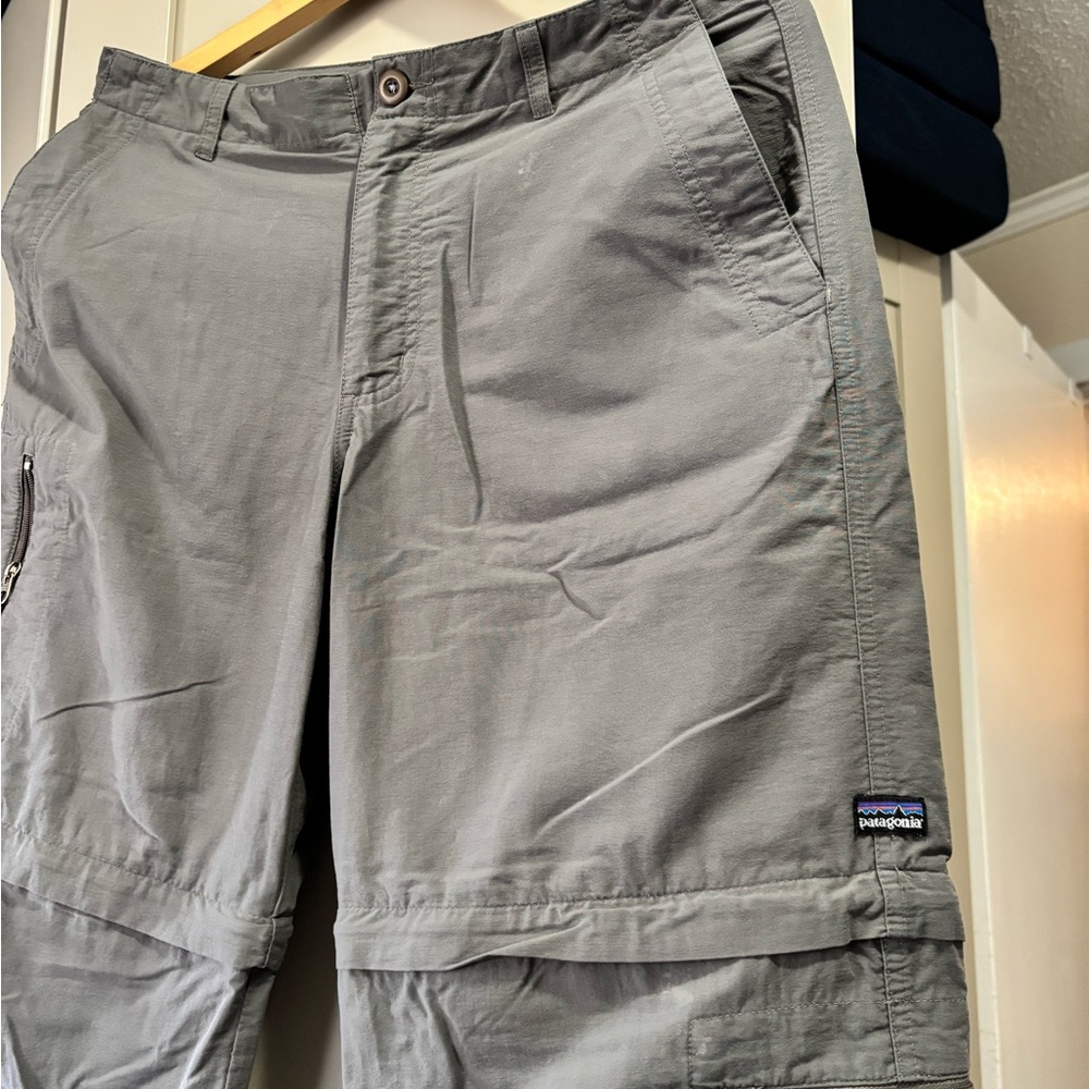 Patagonia Slate Gray Outdoor Zip off Pants